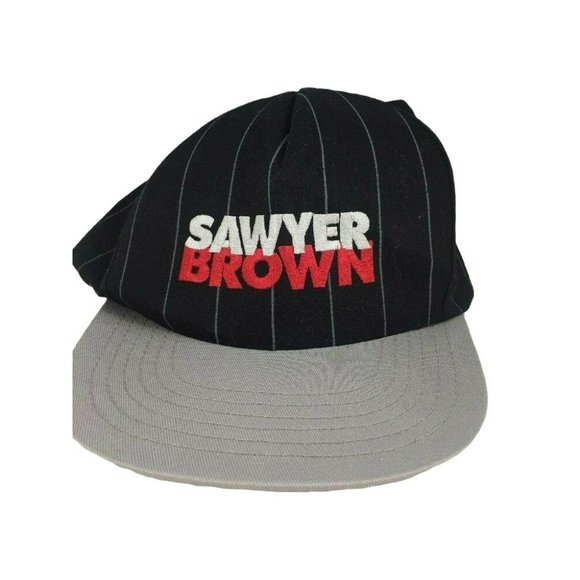 Sawyer Brown Baseball Cap Snapback Hat Adjustable Stripe Concert Tour Gear HTF - Picture 1 of 10